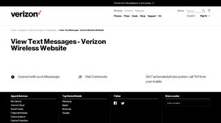 
                            8. View Text Messages - Verizon Wireless Website | Verizon Wireless