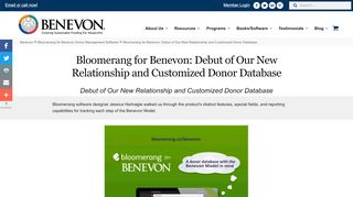 
                            12. View the Bloomerang for Benevon: Debut of Our New Relationship ...