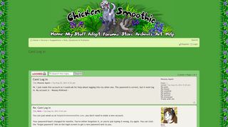 
                            2. View topic - Cant Log in - Chicken Smoothie