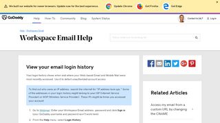 
                            12. View your email login history | Workspace Email - GoDaddy Help US