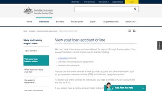 
                            13. View your loan account online - ATO