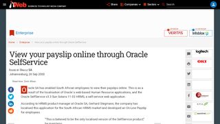 
                            3. View your payslip online through Oracle SelfService | ITWeb