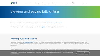 
                            9. Viewing and paying bills online - Help and support - SSE