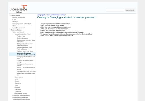 
                            10. Viewing or Changing a student or teacher password - Online Help ...