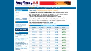 
                            2. Viewing payed advertising sites amymoney.club - Welcome!