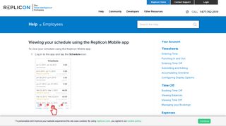 
                            5. Viewing your schedule using the Replicon Mobile app - Replicon