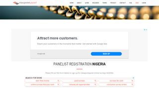 
                            11. Viewpoint Panel : Signup NIGERIA