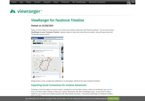 
                            13. ViewRanger For Facebook Timeline - ViewRanger
