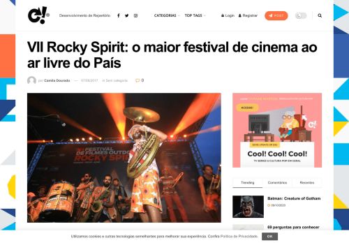 
                            12. VII Rocky Spirit: o maior festival de cinema ao ar livre do País ...