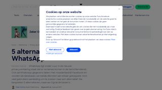 
                            6. Vijf alternatieven voor WhatsApp - Consumentenbond