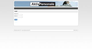 
                            7. Vikarlogin - AktivPersonale A/S