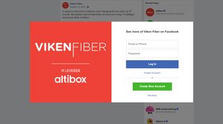 
                            4. Viken Fiber - Vi opplever dessverre problemer med... | Facebook