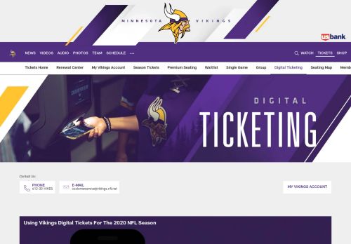 
                            11. Vikings Digital Ticketing | Minnesota Vikings – vikings.com