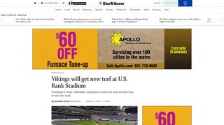 
                            4. Vikings will get new turf at U.S. Bank Stadium - StarTribune.com