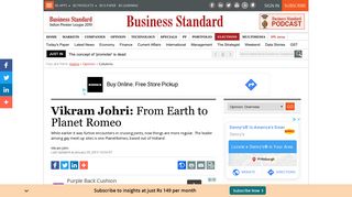 
                            8. Vikram Johri: From Earth to Planet Romeo | Business Standard