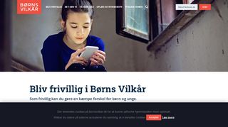 
                            7. Vil du være frivillig hos Børns Vilkår?