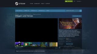 
                            4. Villagers and Heroes on Steam