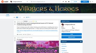 
                            11. Villagers & Heroes: The World's Largest Mobile MMO! - Reddit