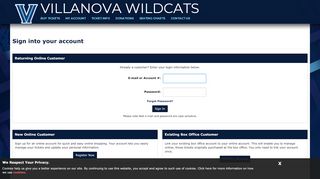 
                            7. Villanova.com - Tickets - Official Athletic site of the Villanova ...