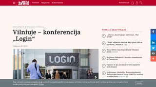
                            1. Vilniuje – konferencija „Login“ - Verslo žinios