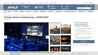 
                            8. Vilniuje startavo konferencija „LOGIN 2018“ | Diena.lt