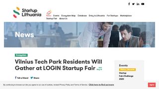 
                            7. Vilnius Tech Park Residents Will Gather at LOGIN Startup Fair 2017 ...