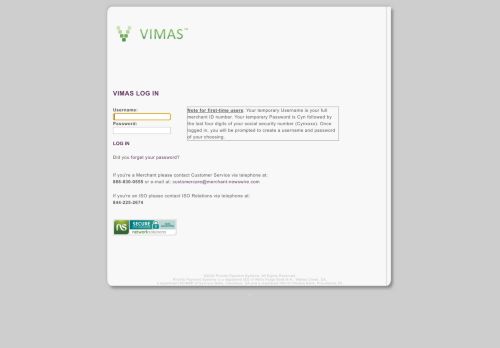 
                            5. Vimas Login - Priority Payment Systems