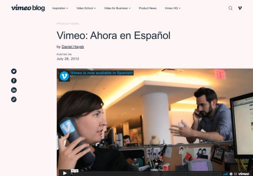 
                            2. Vimeo: Ahora en Español on Vimeo
