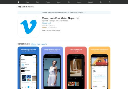 
                            12. Vimeo on the App Store - iTunes - Apple