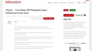 
                            9. Vimeo – Too Many API Requests issue – locked out every hour ...