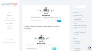 
                            13. Vimeo — Too many failed login attempts results in a ... - Pixel Forge