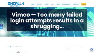 
                            7. Vimeo — Too many failed login attempts results in a shrugging ...