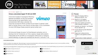 
                            5. Vimeo unterstützt Apple TV 4K mit HDR | News | MacTechNews.de