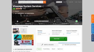 
                            11. Vinayaga System Services, Ondipudur - Justdial