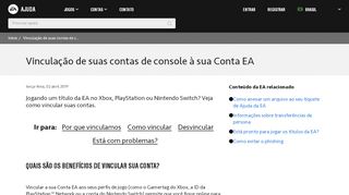 
                            10. Vinculação de suas contas de console à sua Conta EA - EA Help