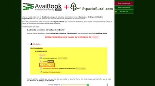 
                            9. Vinculaci  n Avaibook - EspacioRural.com | Espacio Rural