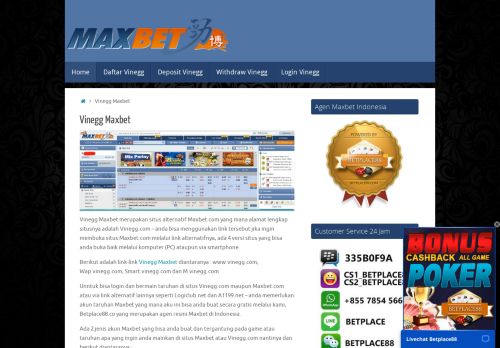 
                            5. Vinegg Maxbet | Vinegg.com