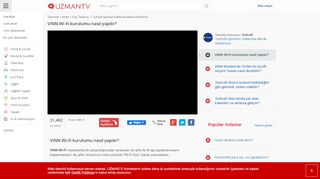 
                            3. VINN Wi-Fi kurulumu nasıl yapılır? - UZMANTV