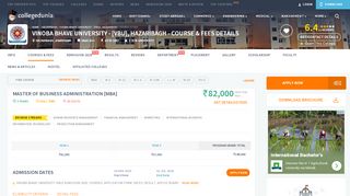 
                            12. Vinoba Bhave University - [VBU], Hazaribagh Courses & Fees 2019 ...