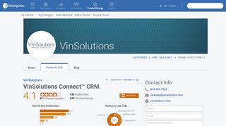 
                            4. VinSolutions Connect™ CRM Ratings & Reviews | DrivingSales ...