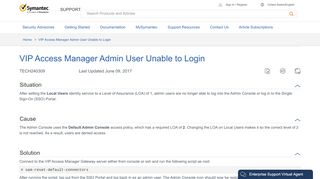 
                            9. VIP Access Manager Admin User Unable to Login - Symantec Support