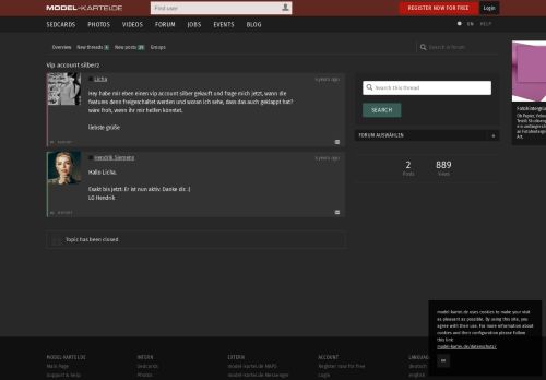 
                            6. Vip account silber · Forum · model-kartei.de