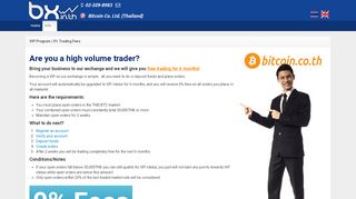 
                            7. VIP Program - 0% Fee | Free Trading BX | Thailand Bitcoin Exchange