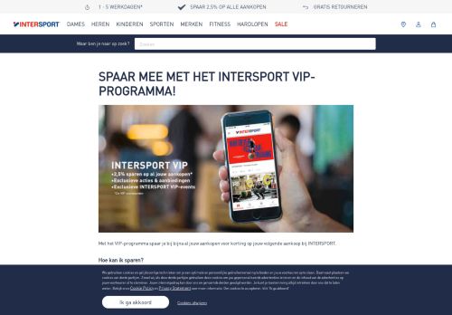 
                            2. VIP-spaarprogramma informatie - Intersport