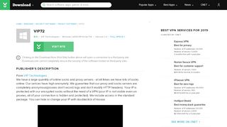 
                            7. VIP72 - Free download and software reviews - CNET Download.com