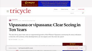 
                            9. Vipassana or vipassana: Clear Seeing in Ten Years - Tricycle: The ...