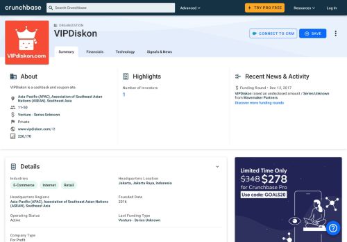 
                            9. VIPDiskon | Crunchbase