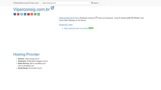 
                            11. Viperconsig.com.br Error Analysis (By Tools) - Website Success Tools