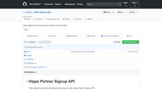 
                            12. Vipps Signup API - GitHub