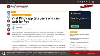 
                            5. Viral Pinoy app lets users win cars, cash for free | SciTech | GMA News ...